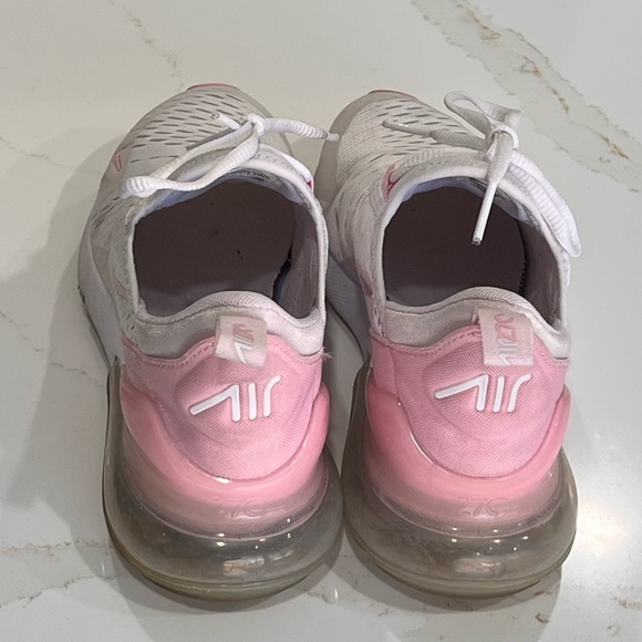 Nike Air Max 270 White and Pink Shoes - Picture 4 of 10